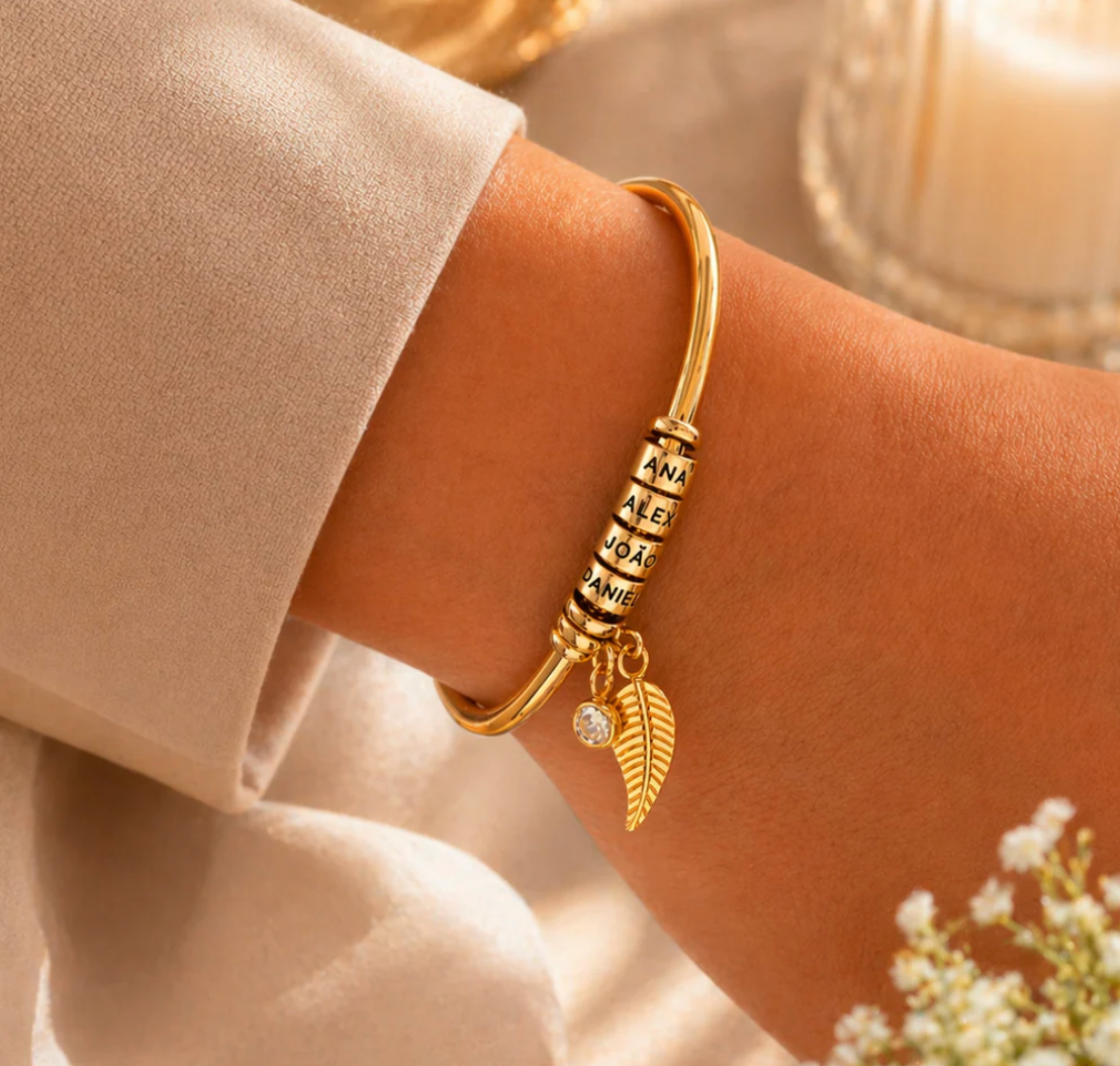 Bracelete SERAVON Eterna™ - Joia Personalizada Para Eternizar Nomes