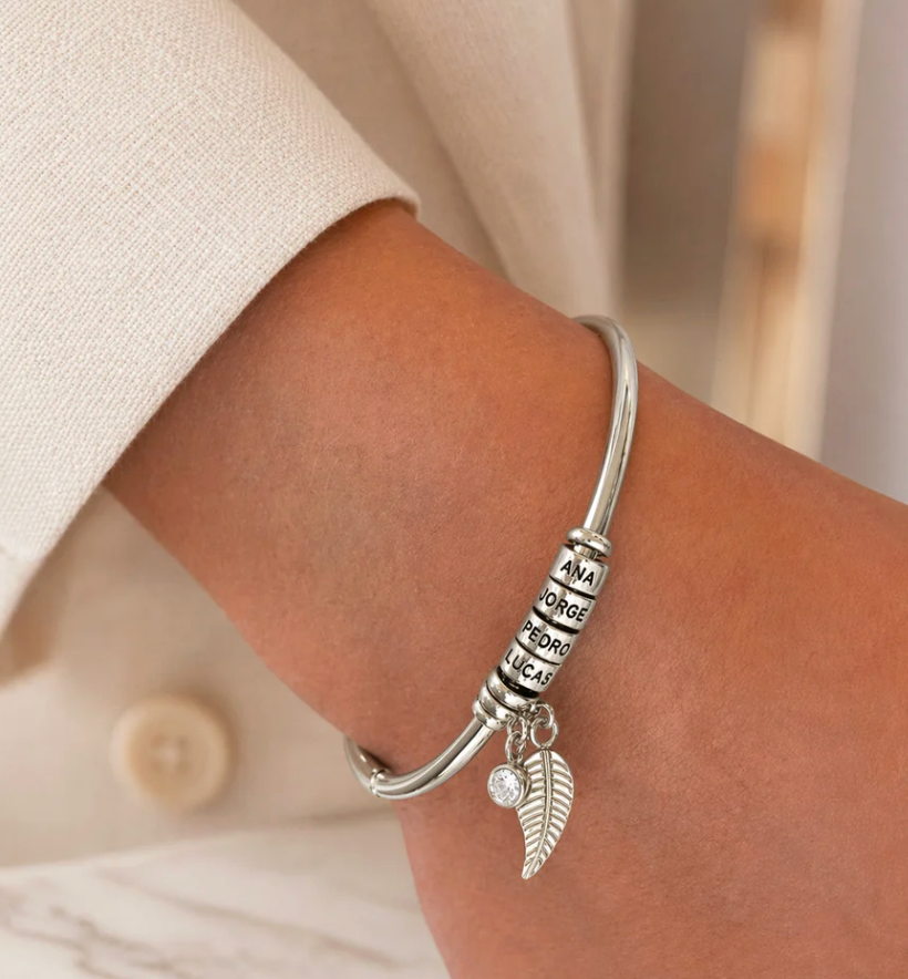 Bracelete SERAVON Eterna™ - Joia Personalizada Para Eternizar Nomes