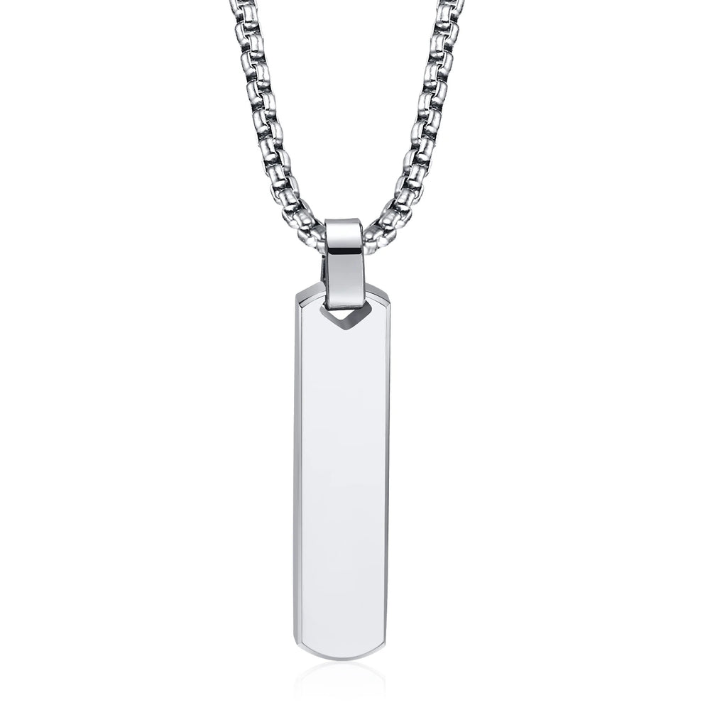 Colar Masculino Vertical Personalizado Identity Bar™